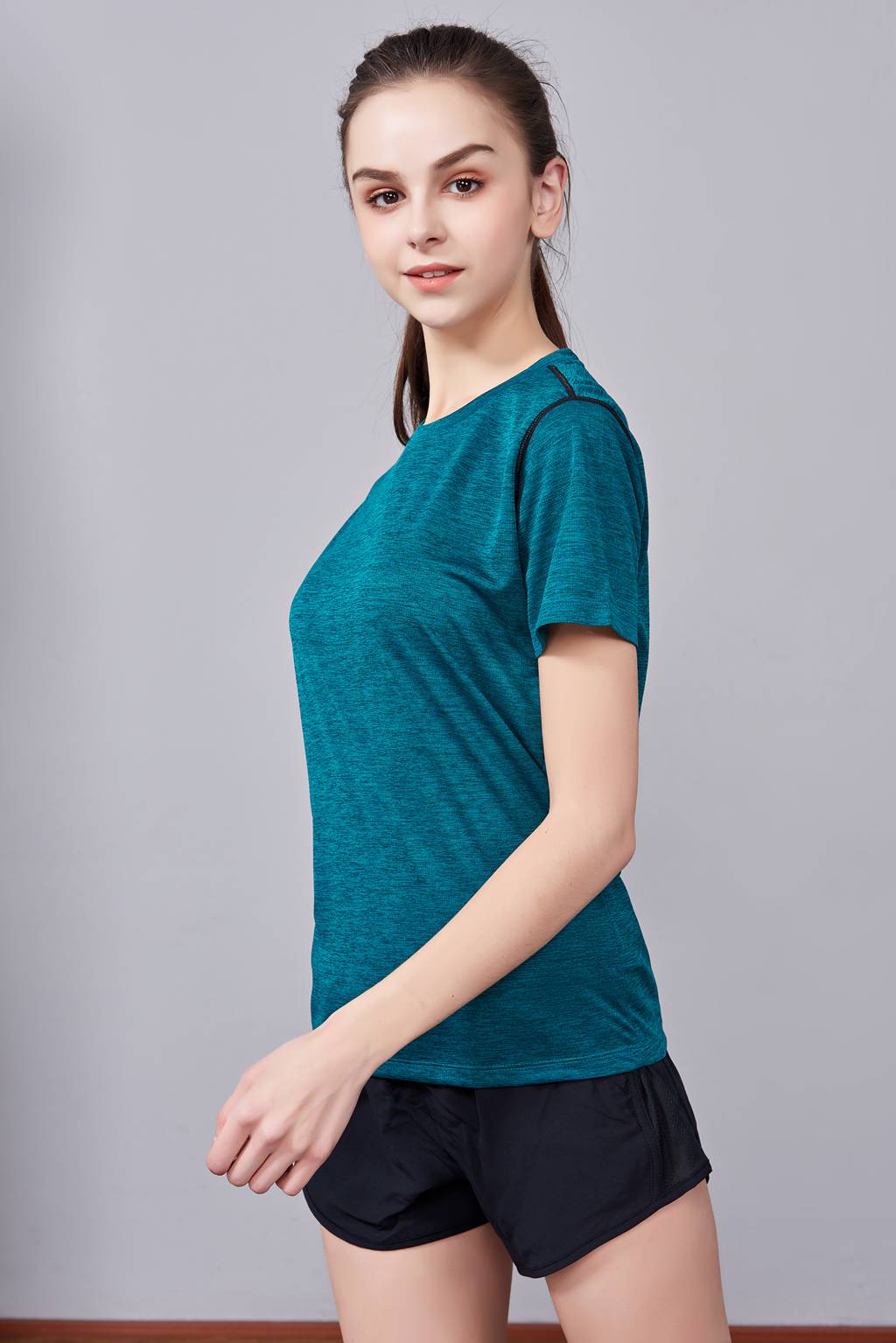 文化衫定制  男女情侶短袖文化衫定制T恤  藍色